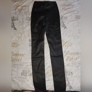 HIGH RISE LEATHER PANTS